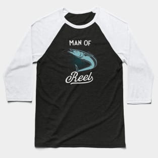 Fishing Man Of Reel Funny Fisherman Baseball T-Shirt